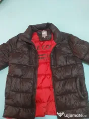Geacă bărbați Lee Cooper mărimea M, model cu interior roșu, ca nouă 