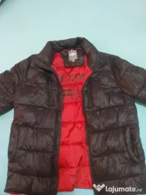 Geacă bărbați Lee Cooper mărimea M, model cu interior roșu, ca nouă