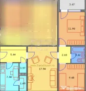3 camere, 3/4, 65mp-Drumul Taberei-Raul Doamnei 