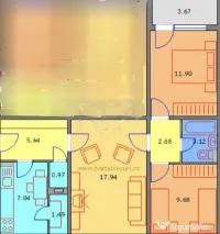 3 camere, 3/4, 65mp-Drumul Taberei-Raul Doamnei 