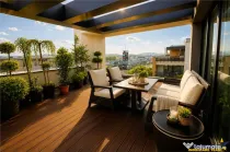 Penthouse Qualis Tractorul Brasov,terasa panoramica,3 balcoa