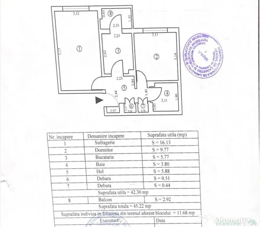 - Etaj 2 - Apartament 2 camere, Zona Dorobantilor, mobilat u