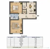 Apartament 2 camere decomandat, parter înalt, Podu Iloaiei