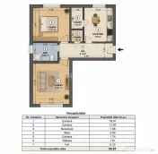 Apartament 2 camere decomandat, parter înalt, Podu Iloaiei 