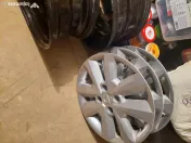 Jante otel R15 cu capace, originale pentru Logan 3 