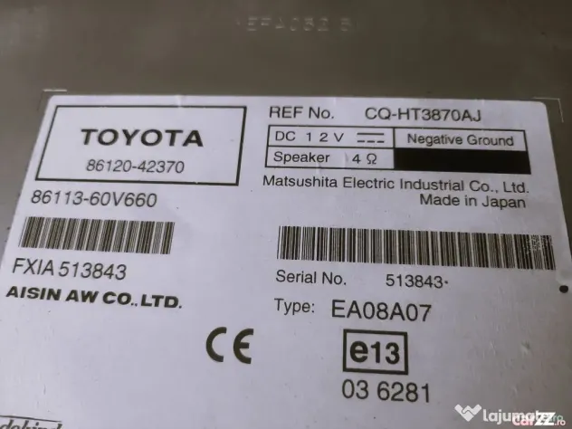 Navigatie originala de Toyota Rav4 din 2005-2013