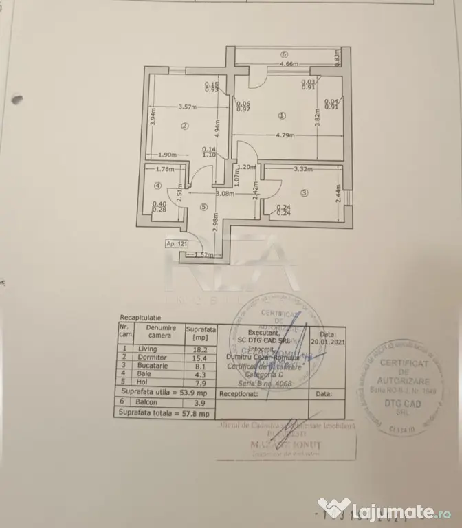 Apartament 2 Camere Decomandat | Bloc 2021 | Metrou Apărăt