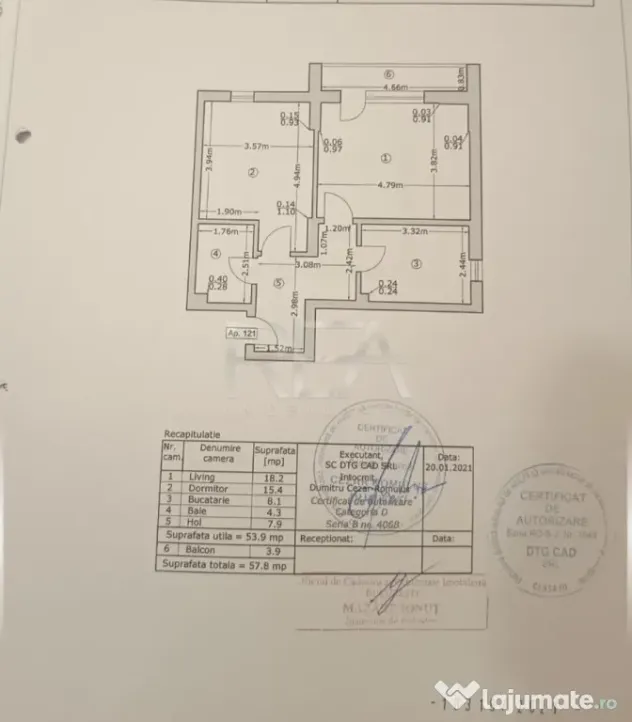 Apartament 2 Camere Decomandat | Bloc 2021 | Metrou Apărăt