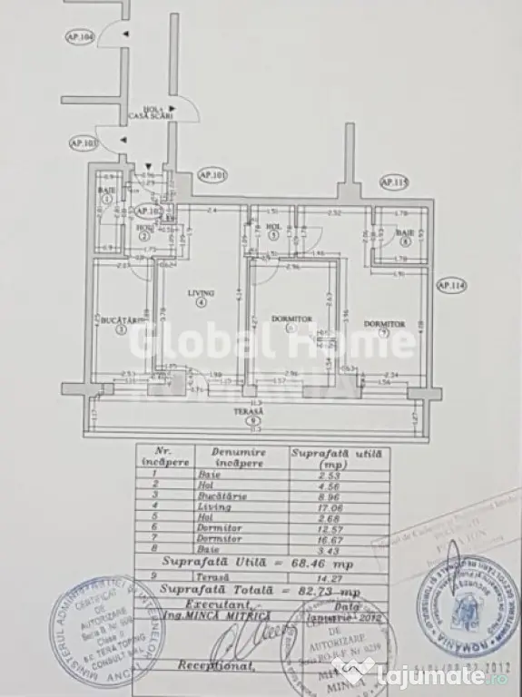 Apartament 3 camere | Baneasa | Mobilat si utilat | Terasa |