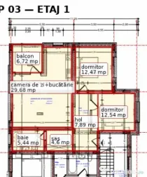 Apartament spațios cu 2 dormitoare și terasă generoasă,