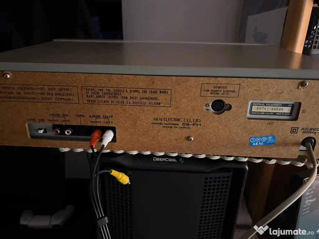 Vând deck casetă Akai CS-F11 – servisat mecanic, stare bună Akai GX M10 defect