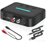 Adaptor receptor audio USB Bluetooth 5.3 wireless, 3,5 mm, AUX R/L RCA