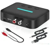 Adaptor receptor audio USB Bluetooth 5.3 wireless, 3,5 mm, AUX R/L RCA