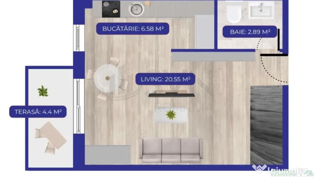 Duplex 2 camere Aviatiei Nord