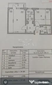 R.E.A. Imobiliare vinde | Apartament 2 camere decomandat | B 