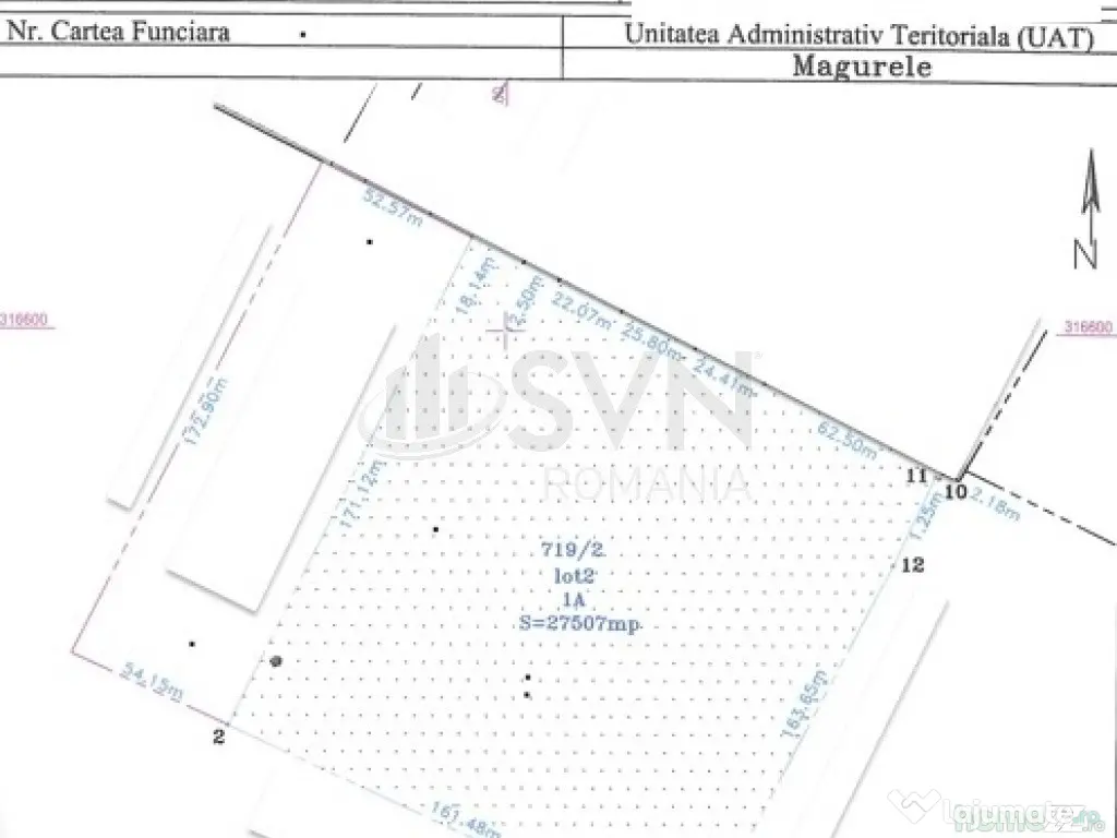 Teren intravilan Magurele 27.507 mp - forma regulata 171x...