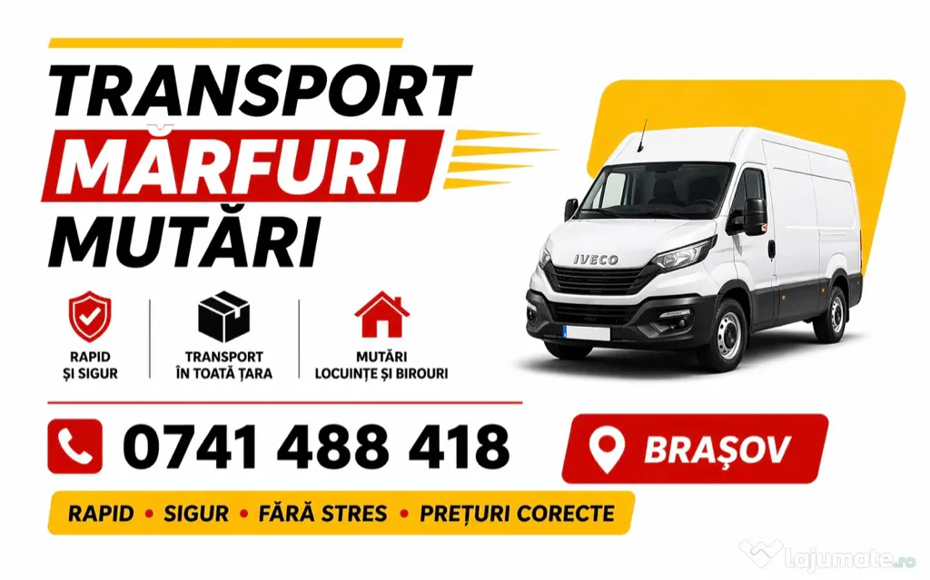 Mutări, transport și debarasări în Brașov
