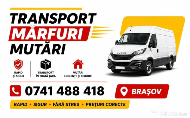 Mutări, transport și debarasări în Brașov