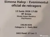 Vând 1 bilet la evenimentul de retragere al Simonei Halep 