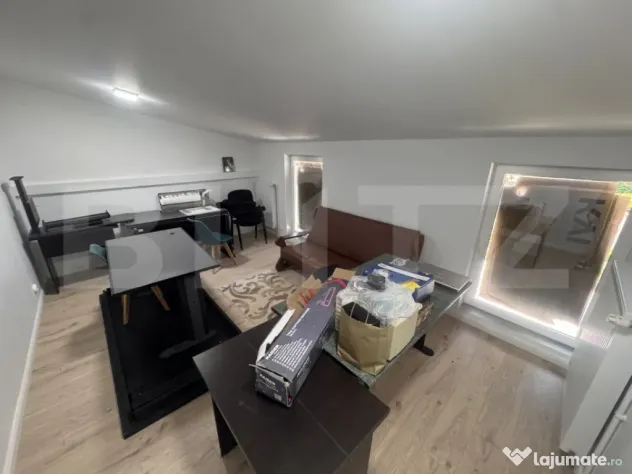 Spațiu birouri P+1 | 70 mp utili | 2 băi | | Parcare | Str
