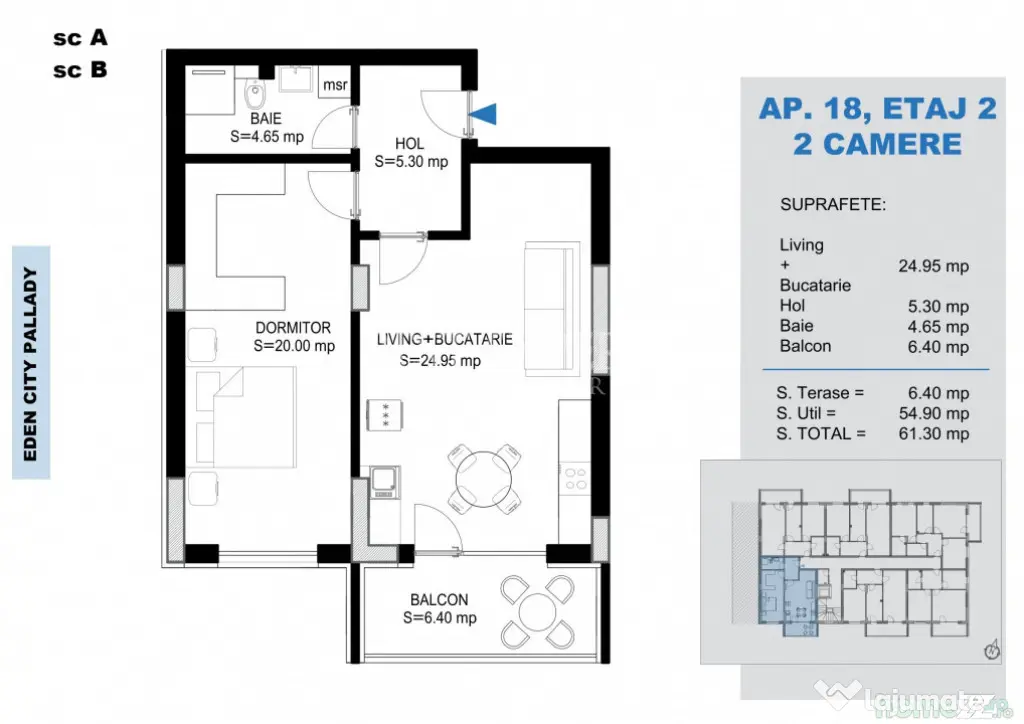 2 Camere Modern | La 15 Min de Metrou | Comision 0%