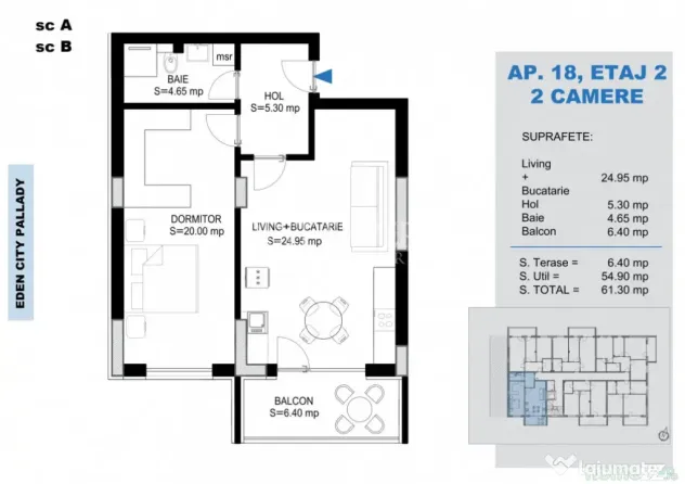 2 Camere Modern | La 15 Min de Metrou | Comision 0%