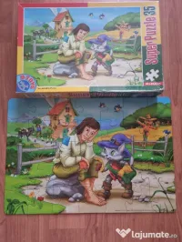 4 Puzzle cu personaje indragite de copii 