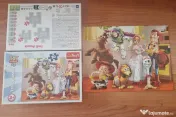 4 Puzzle cu personaje indragite de copii 