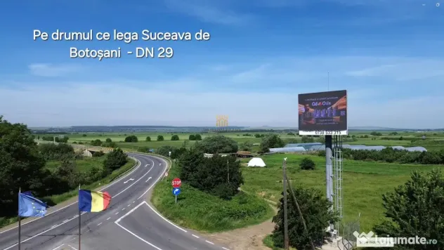 Teren Intravilan 5500 mp de Inchiriat Intersectia Hutani Su