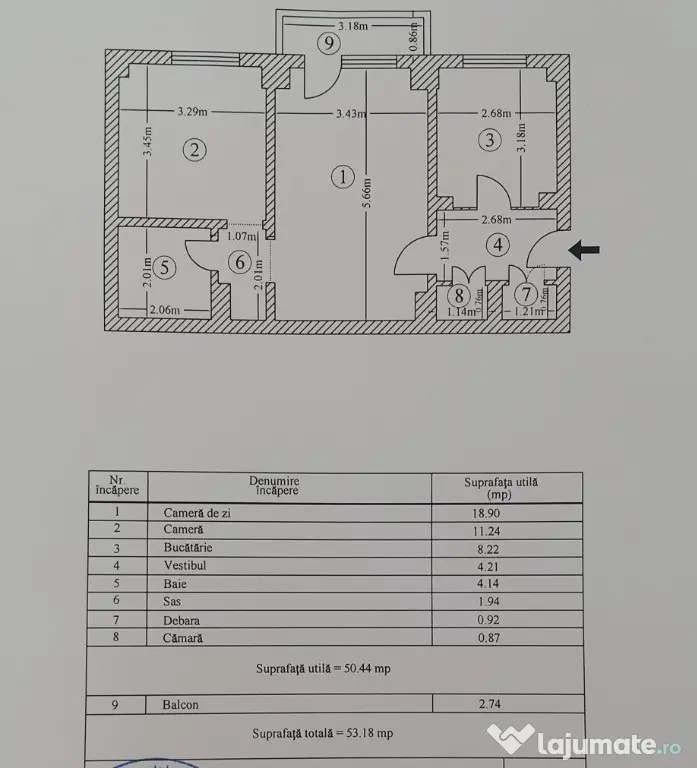 Particular vând apartament 2camere,bl. 1988,Câmpia Libertatii,Parklake