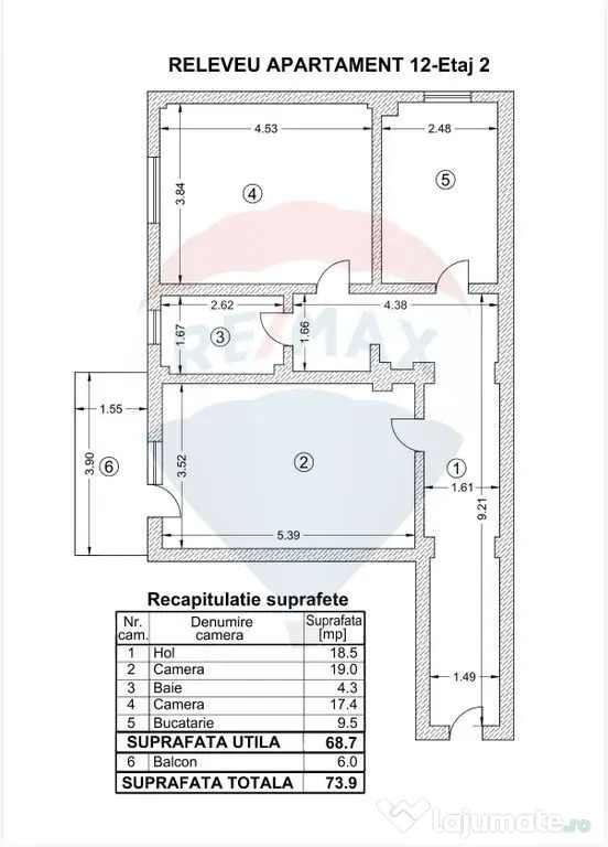 DE VANZARE 2 Camere / Rezidențial Boutique –Matei Mill...