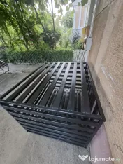 Țarc/Cușcă fier sudata și vopsită cu balamale și lacăt 