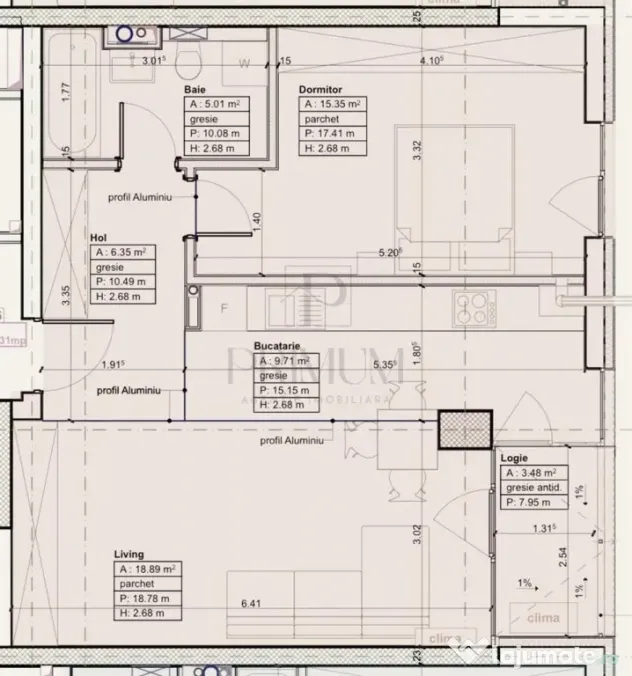 Iulius Mall - 2 Camere - Etaj 2 - Bloc 2023 - Panouri solare