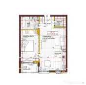 Apartament 2 camere str. Tineretului, Floresti 