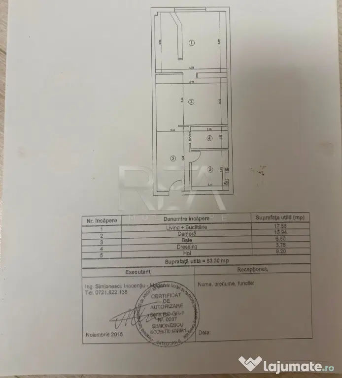 Apartament 2 camere | 54 mp utili | Parcare inclusă | Apăr