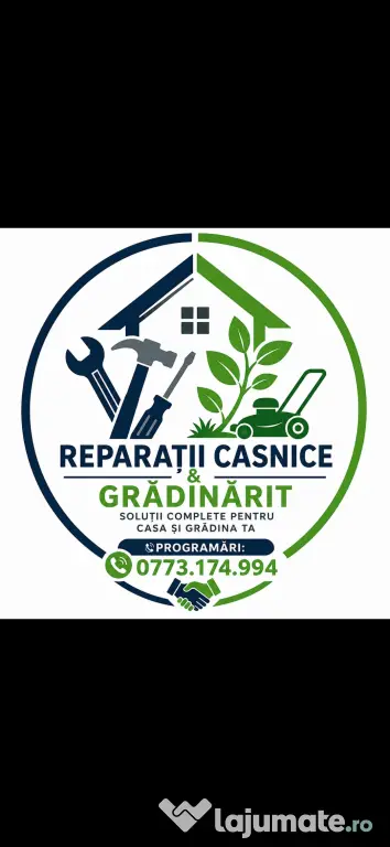 Angajări personal reparații casnice și grădinărit