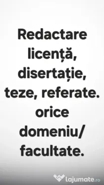 Redactare, orice domeniu.