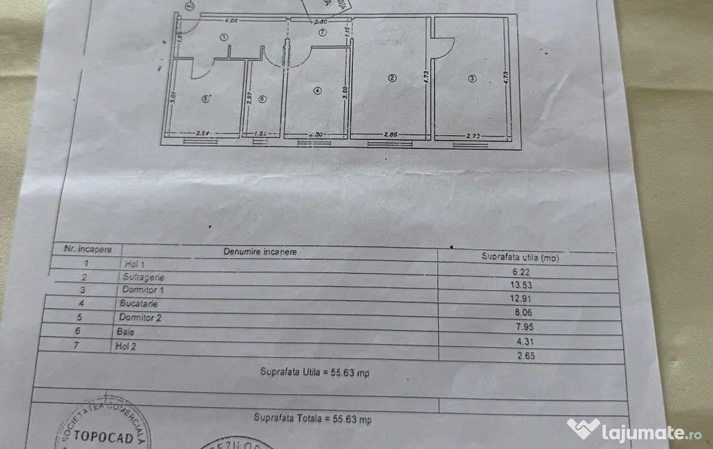 Apartament 3 camere zona KM 4-5