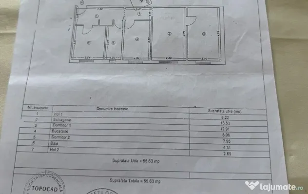 Apartament 3 camere zona KM 4-5