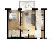 Tunari Sunlight Residence 2 Camere Modern 