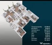 Duplex pe plan - 4 camere - toate utilitatile 