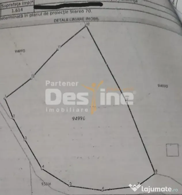Teren 5000 mp, ideal cabana, pensiune, in zona de interes
