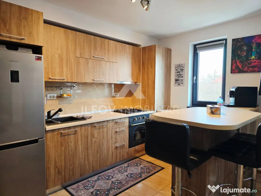 Apartament 2 camere Otopeni, utilat si mobilat, 2bai, parcar