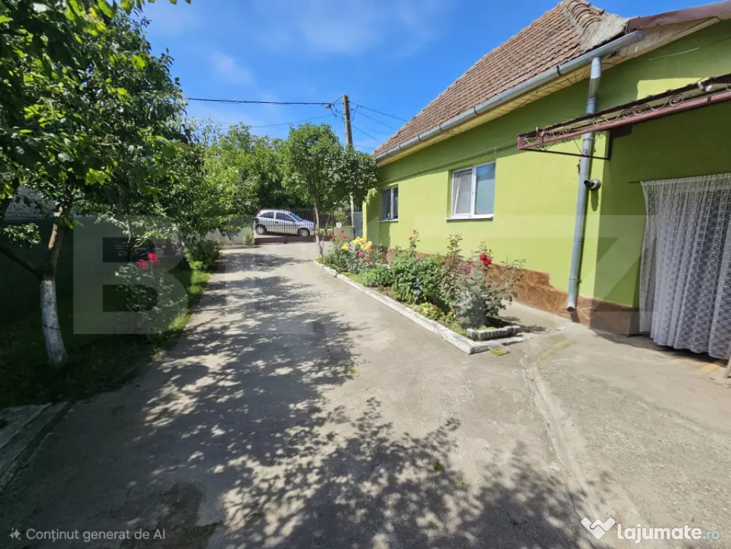 Casă renovată, 4.237mp teren intravilan, Dublu front strad