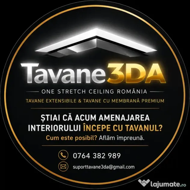 Tavane false decorative din membrană extensibilă la montaj. NOU - livrare acasă