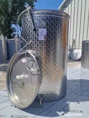 1.000 litri Cisterna Inox Alimentar Capac flotant pneumatic Vas/Vinifica 