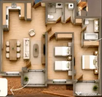 Apartament 3 camere, 83.50 mp, parcare subterana si tva incl