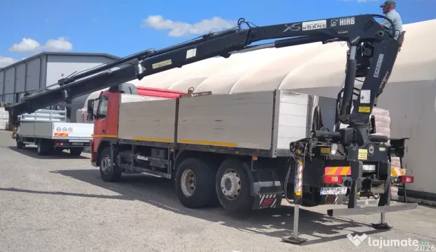 autocamion Volvo FM 62 RB Schwarzmuller, cu macara hidraulica tip HIAB
