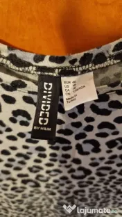 H&M, bluza-rochie, imprimeu leopard, 40