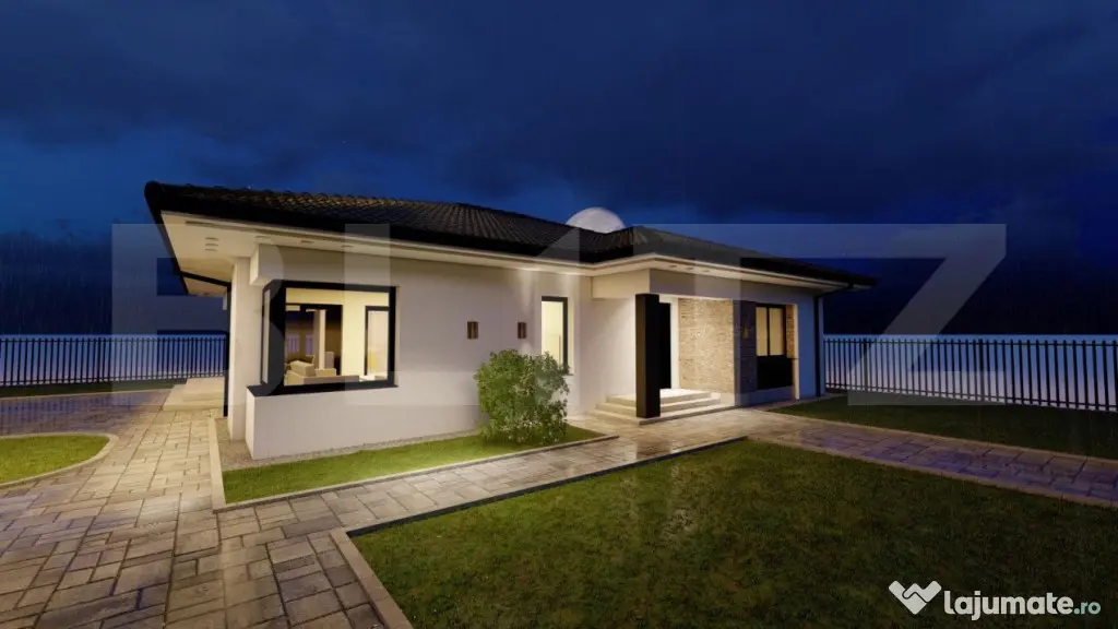 Casa de vanzare, 3 camere, 117 mp, 930 mp teren - zona Aero